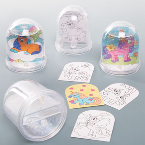 Kits de boule à neige licorne à colorier
