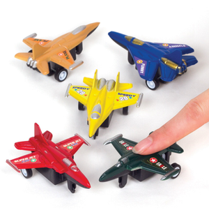 Mini avions de course à remonter (Paquet de 6)