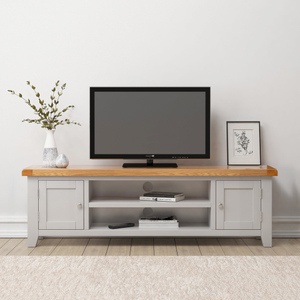 Cambridge Grey Painted Oak Extra Large TV Unit