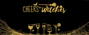 Cheers Witches Halloween Design Medium Personalised Banner – 6ft x 2.25ft