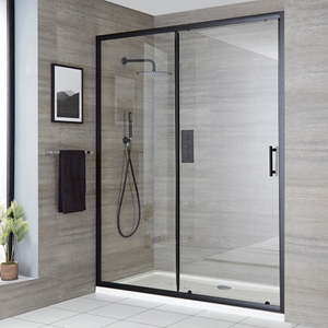 Milano Nero - 1200mm Sliding Shower Door Only