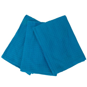 Rans - London Waffle Tea Towel Aqua Set 3pce