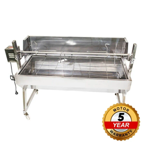 Stainless Steel Spartan Spit Roaster 1500 with 30kg motor | Flaming Coals