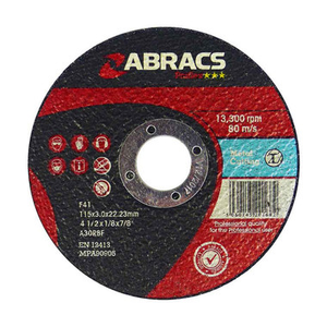 Abracs PF11530DM Proflex Metal Cutting Discs 115mm x 3mm x 22mm
