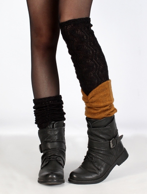'Guêtres crochet "Naïlo", Noir'