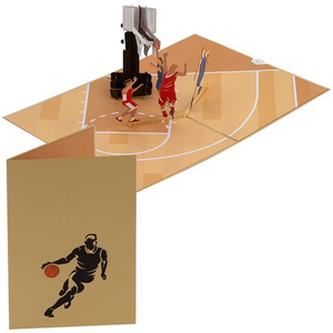 Colorpop - Basketball Dunk Greeting Card Medium