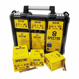Spectre Advanced Multi-Purpose Woodscrew Organiser Multipack  (900 Pieces)