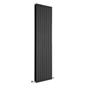 Milano Alpha - Flat Panel Vertical Designer Radiator - Double Panel - 1780mm x 560mm - Black