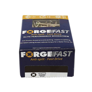 ForgeFast 3.5 x 50mm Elite Pozi Fast-Start Wood Screws FFP3550Y (Box 200)