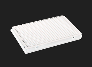 REEBO™ 384 Well Skirted PCR Assay Plate with A24 and P24 Notch, WHITE, for qPCR Reactions, RNase and DNase Free, 10/BX, 100/CS