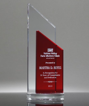 Red Success Crystal Award