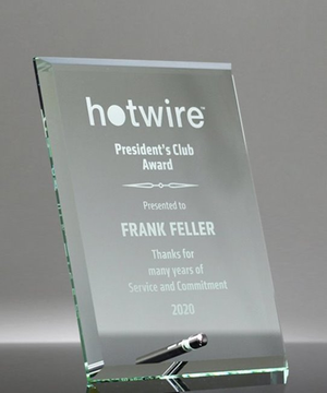 Simplex Glass Plaque