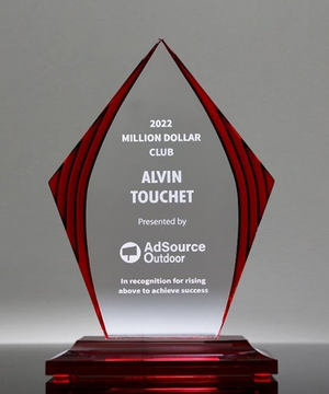 Ruby Fire Acrylic Award