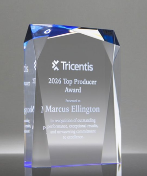 Spectra Prism Blue Acrylic Award