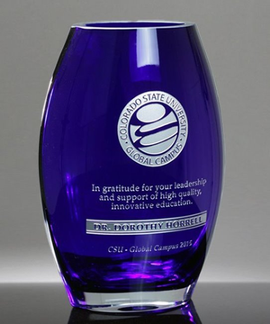 Cobalt Crystal Oxford Vase