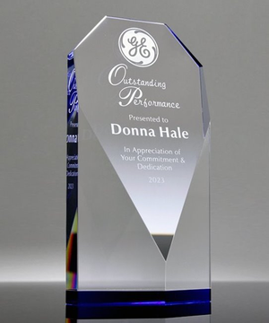 Crystal Diamond Face with Blue Base