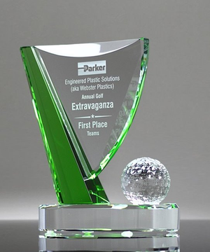 Crystal Golf Flag Award