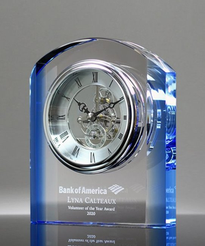 Appreciation Crystal Clock Award