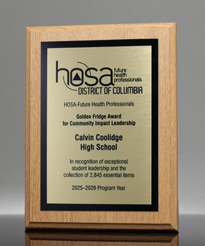 Upstate Oak Award Plaque