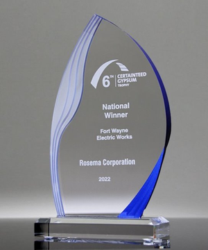 Blue Ridge Acrylic Flame Award