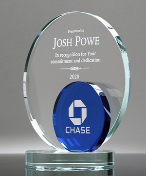 Blue Eclipse Crystal Award