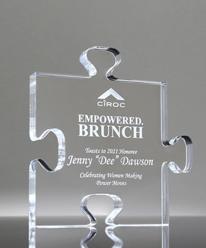 Classic Acrylic Puzzle Piece Paperweight