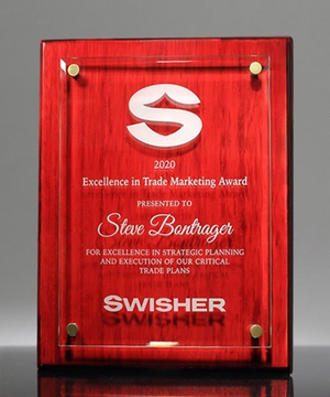 Floating Glass Plaque