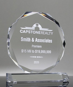 Jewel Octagon Acrylic Award