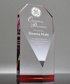 Crystal Diamond Face with Red Base