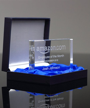 Flat Edge Crystal Paperweight