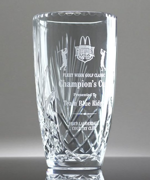 Cut Crystal Victory Vase