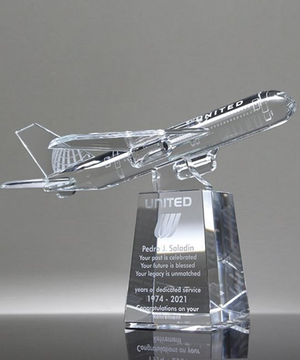 Crystal Boeing Airplane Award