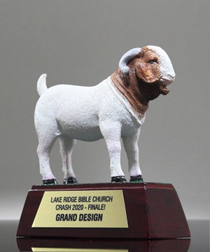Goat Mascot Trophy