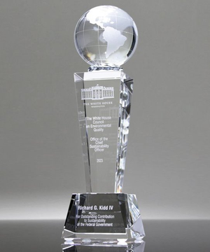 Galaxy Crystal Globe Trophy