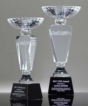 Premier Crystal Trophy Cups