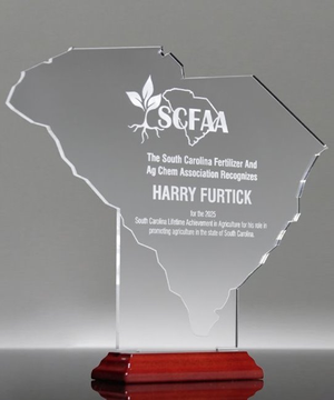 State of South Carolina Acrylic Award