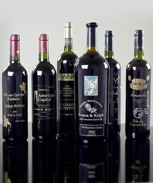 Engraved Wine & Scotch Bottles