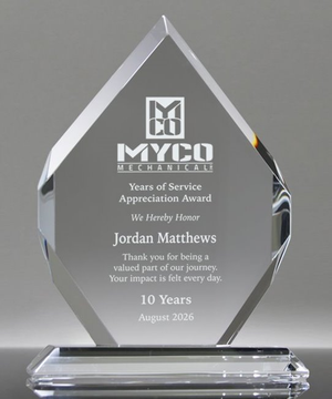 Classic Royal Diamond Crystal Award