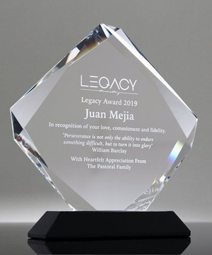 Crystal Rhombus Diamond Plaque