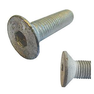 M10 x 30 Countersunk Socket Screw High Tensile Grade 10.9 Galvanised DIN 7991