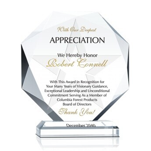 Crystal Octagon Board of Director Recognition Awards