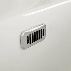 Milano Richmond - White Traditional Square Basin with Full Pedestal - 595mm x 470mm (1 Tap-Hole)