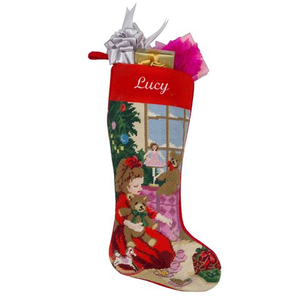 Sferra - Stocking Girl Embroidered
