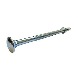 M12 x 200 Mild Steel Carriage / Coach / Cup Square Bolts, c/w Hexagon Nut Zinc Plated, DIN 603/934