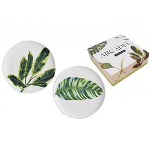 Rosanna - Arcadia Leaf Plate Set 2pce