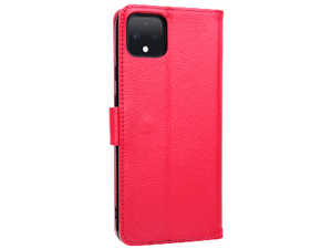 Premium Leather Wallet Case for Google Pixel 4 - Pink