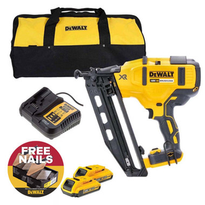 DeWalt DCN660D2 18V XR Brushless Second Fix Nail Gun with 2x 2.0Ah Batteries
