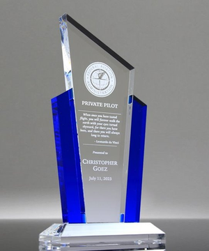 Airline Pilot Acrylic Award