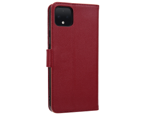 Premium Leather Wallet Case for Google Pixel 4XL - Rosewood