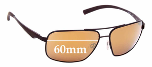 Sunglass Fix Replacement Lenses for Bolle Brisbane - 60mm Wide
